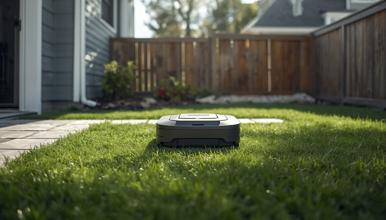 Do You Need to Carry a Robot Mower Between Lawn Areas? 2 Homeowner deciding whether to carry a robot mower between lawn areas