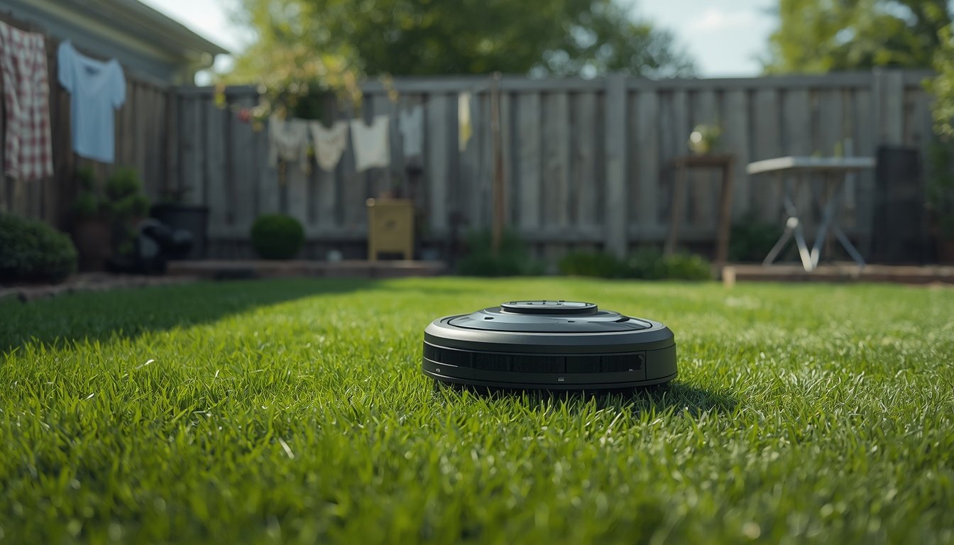 Wire-Free vs Wire-Guided Robot Mower Cost 2 Wire-free robot mower compared with boundary wire mower setup